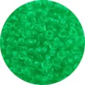 Perle a botte in acrilico verde trasparente per la creazione di gioielli e bracciali - Circa 100 pezzi/confezione / Verde erba