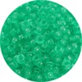 Perline a botte in acrilico verde trasparente di alta qualità per gioielli fai da te - Circa 100 pezzi/confezione / Verde scuro