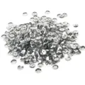 Paillettes argentées en vrac pour la couture DIY et les projets de décoration - 6mm 20g/Paquet (Environ 1200 Pièces) / Base Argentée Argent