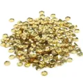 Paillettes circulaires dorées brillantes avec trou central pour le bricolage et la couture - 6mm 20g/Paquet (Environ 1200 Pièces) / Base Argentée Or Clair