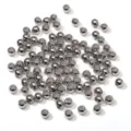 Shiny round silver metallic spacer beads 5-8mm for handmade DIY jewelry crafting - 100 Pieces Pack (Platinum Plated) / Silver Round Bead