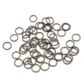 Antique bronze metal open jump rings for DIY handmade jewelry making findings and accessories - 200 Pieces (0.7x5mm) / Gunmetal