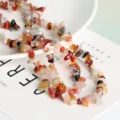 Natürliche bunte unregelmäßige Bruchsteinperlen mit Löchern für DIY-Schmuckherstellung - Natürliche Rote Achat-chips