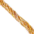 Golden square glass crystal loose beads strands for DIY jewelry bracelet making accessories - 100 Pieces/Pack (3mm) / Golden Yellow AB