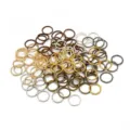 Multi-color assorted metal open jump rings connectors for handmade DIY jewelry crafts - 200 Pieces/Pack (0.8x7mm) / 7 Colors Mixed Randomly