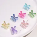 Vibrant iridescent acrylic letter K beads for DIY handmade jewelry phone chains - Letter K (BSD892)