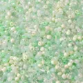 Premium mixed mint green and pearlescent white glass seed beads for DIY jewelry crafts - 20g/Pack / 9# Emerald Ice (Light Green White)