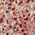 Macro view of mixed color glass seed beads for DIY jewelry making - 20g/Pack / 17# Amber Sunset (Coffee Orange White)