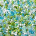 Premium mixed blue and green glass seed beads and bugle beads for DIY jewelry making - 20g/Pack / Moss Jade (23#)