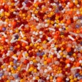 Colorful mixed glass seed beads in round and tube shapes for DIY jewelry making hobby - 20g/Pack / Orange & Yellow (29#)