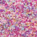 Assorted pastel mixed glass seed beads for DIY jewelry making and handicraft projects - Approx 2mm, Approx 700 Pcs / Bright Color Series (35#)