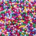 Vibrant mixed color glass seed beads assortment for DIY jewelry making and craft projects - Approx 2mm, Approx 700 Pcs / Dark Series (38#)