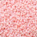Perles de rocaille roses irisées de 2 à 4 mm pour la fabrication de bijoux DIY et artisanat - Rouge Orangé