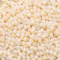 Perles de rocaille crème irisées 2-4mm pour la fabrication de bijoux DIY et artisanat - Blanc Cassé