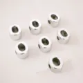 Premium UV silver plated large hole acrylic alphabet bead Letter O for DIY jewelry making - Letter O