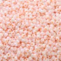 Perles de rocaille rose pâle irisées pour la création de bijoux et projets créatifs. - Jaune Orangé