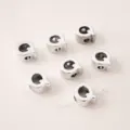 Silver plated acrylic large hole letter Q beads for DIY jewelry making - Letter Q
