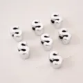 Silver-plated acrylic large hole 'S' letter beads for DIY jewelry making - Letter S