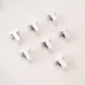 Silver UV-plated acrylic T-letter bead for DIY jewelry making and phone charms - Letter T