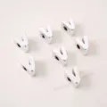 Silver-plated large hole acrylic V letter beads for DIY jewelry making and pendants - Letter V