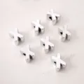 Silver UV plated acrylic X shaped large hole letter bead for DIY jewelry making crafts - Letter X