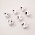 Silver-plated UV acrylic letter Z beads for DIY jewelry making and phone charms - Letter Z
