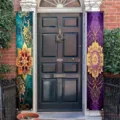 Dekorative Türbanner im Bohème-Stil mit Vintage-Blumen-Mandala-Mustern für das Zuhause - Stil 2 / 30x180cm