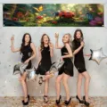 Frühlingsgarten-Partybanner mit Marienkäfer- und Schmetterlingsdruck zur Dekoration - 30x120cm