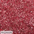 2-4mm rote unregelmäßige Glassplitter für Kunstharzhandwerk und DIY-Dekorationsmaterial - 2-4mm / Rot