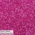 Magenta Glasbruch für DIY Epoxidharz Füllung und Basteldekoration 2-4mm Größe - 2-4mm / Dunkelrosenrot