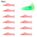 Juego de 10 enhebradores de agujas rosa con forma de pez para costura y punto de cruz - Enhebrador de Pez / 10 Piezas (31x8mm) / Rosa