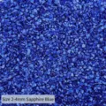 Königsblaue unregelmäßige Glasscherben für Harz-Bastelarbeiten, Größe 2-4 mm - 2-4mm / Saphirblau