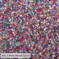 Bunte unregelmäßige Glassplitter 2-4mm für DIY Harz Handwerk und Dekoration Füllmaterial - 2-4mm / Mischfarben