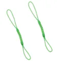 Bright green handcrafted rayon braided double-headed phone lanyards for DIY jewelry accessories - Light Green