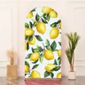 Lemon print arch backdrop cover for wedding and party decorations, vintage fruit pattern - Fresh Lemon Print Style (SGX-002) / 50X120CM
