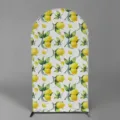 Arch backdrop cover with fresh watercolor lemon print for wedding and party decor - Watercolor Lemon (SGX-0010) / 120x220cm