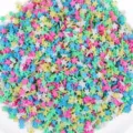 Rodajas de arcilla polimérica en forma de estrella para manualidades y slime - Paquete de 1000 / Serie de Pentagrama (Colores Mezclados)