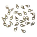 Cierres de langosta de aleación de bronze antiguo para fabricación de joyas DIY - 10 Piezas/Paquete (10mm) / Bronce Antiguo
