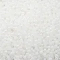 Hochwertige irisierende weiße Glasperlen für DIY-Schmuckherstellung und Bastelprojekte - 3mm (10g/Packung) / Weiß
