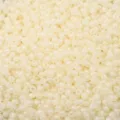 Irisierende cremeweiße Glasperlen für die DIY-Schmuckherstellung und Bastelprojekte - 3mm (10g/Packung) / Gebrochenes Weiß