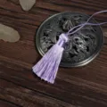 Elegant light purple silk tassel for vintage DIY bookmarks and traditional hanging decorations - 1 Piece / Light Purple