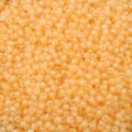 Hochwertige glänzende Pfirsichorange-Glasperlen für handgefertigten DIY-Schmuck - 3mm (10g/Packung) / Realgar Gelb