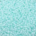 Irisierende hellblaue Glasperlen für handgefertigten DIY-Schmuck und Bastelzubehör - 3mm (10g/Packung) / Hellgrün