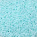 Irisierende hellblaue Glasperlen für die DIY-Schmuckherstellung und tolle Accessoires - 3mm (10g/Packung) / Hellseeblau