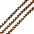 Close-up macro view of faceted metallic bronze hematite beads for DIY handmade jewelry crafts - 180颗装 (2mm) / Copper
