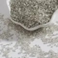 Shiny 2mm silver lined glass bugle beads for DIY jewelry making and embroidery - 2mm 15g/Pack (Approx 700 Pieces) / Silver