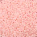 Irisierende hellrosa Glasperlen für handgefertigte DIY-Schmuckherstellung und Bastelarbeiten - 3mm (10g/Packung) / Rosenrosa