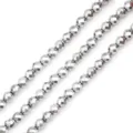 Faceted metallic silver hematite round beads for DIY jewelry making loose beads - 180颗装 (2mm) / White Gold