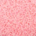 Irisierende hellrosa Glasperlen für DIY-Schmuckherstellung und Zubehör - 3mm (10g/Packung) / Silber-Rot