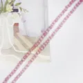 Cuentas redondas de ojo de gato rosa para creación de joyas DIY y manualidades. - Rosa